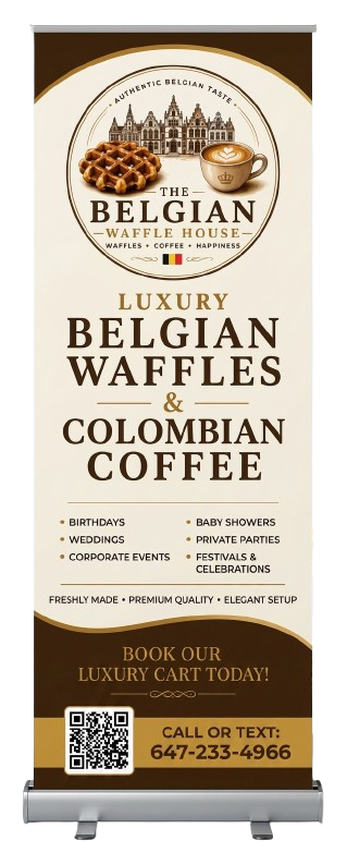 The Belgian Waffle House Standee Poster